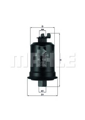 Фільтр тонкого очищення палива Mahle Original KL132 ціна, від 26.94 USD