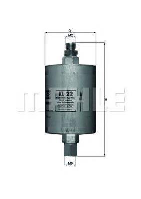 Фільтр тонкого очищення палива Mahle Original KL22 ціна, від 18.36 USD