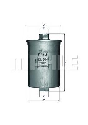 Купити KL204 Mahle Original Фільтр-відстійник палива грубої очистки