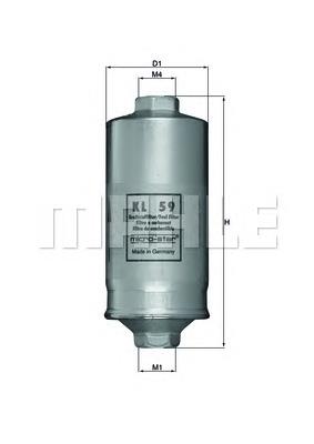 Фільтр тонкого очищення палива Mahle Original KL59 ціна, від 23.86 USD