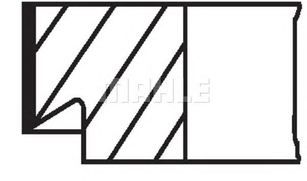 9211700 NE/NPR Кільця поршневі на 1 циліндр, 2-й ремонт (+0,50)