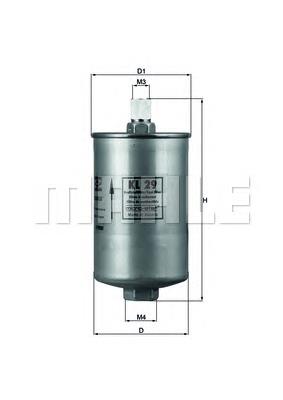 Паливний фільтр KL29 Mahle Original