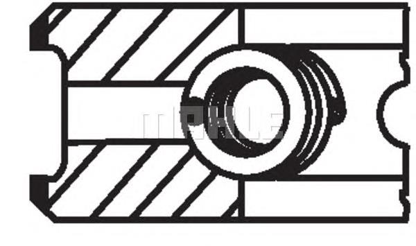 Купити 02954N2 Mahle Original Кільця поршневі на 1 циліндр, 4-й ремонт (+1,00)