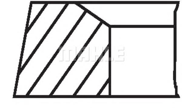 Кільця поршневі на 1 циліндр, STD. Mahle Original 02101V0 ціна, від 11.76 USD