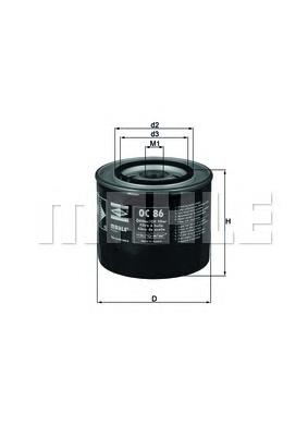 Купити OC86 Mahle Original Фільтр очищення масла відцентровий