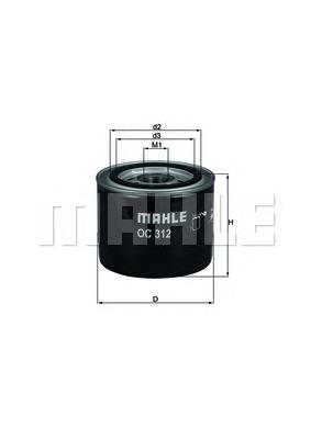 Купити OC312 Mahle Original Фільтр очищення масла відцентровий