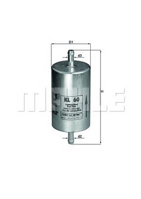 Купити KL60 Mahle Original Фільтр-відстійник палива грубої очистки