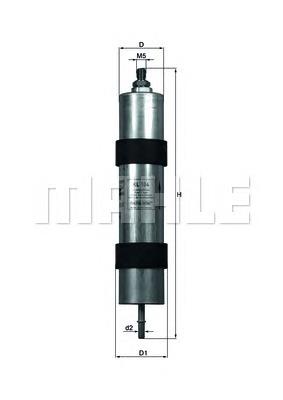 Паливний фільтр KL104 Mahle Original