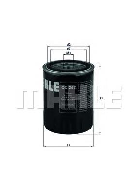 Фільтр масляний Mahle Original OC262