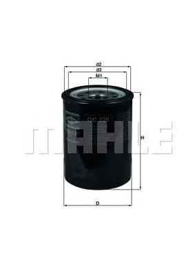 Масляний фільтр двигуна Mahle Original OC326 ціна, від 8.14 USD