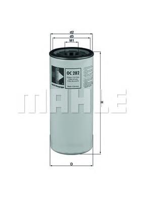 Купити OC282 Mahle Original Фільтр очищення масла відцентровий