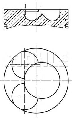 2273300 Mahle Original Поршень в зборі