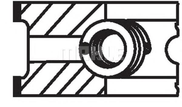 Кільця поршневі на 1 циліндр, STD. Fiat Albea (172) (Фіат Альбеа)