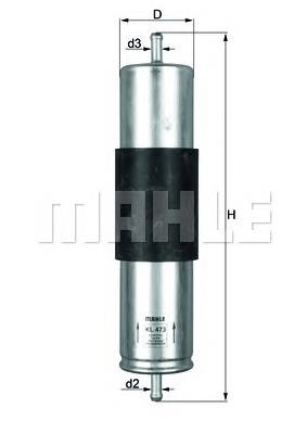 Купити KL473 Mahle Original Фільтр-відстійник палива грубої очистки