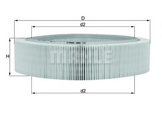LX346 Mahle Original Повітряний фільтр двигуна