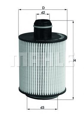 Фільтр масляний Mahle Original OX553D