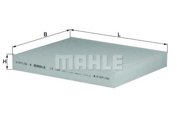 Повітряний фільтр салону Mahle Original LA100