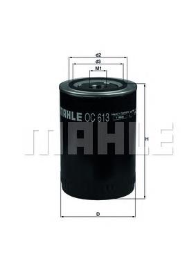 Масляний фільтр двигуна Mahle Original OC613 ціна, від 22.00 USD
