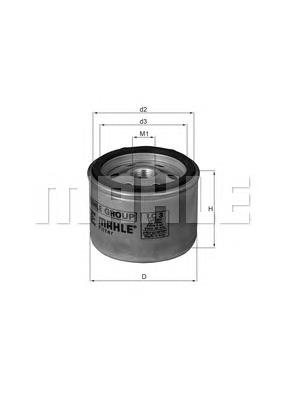 Фільтр стисненого повітря Mahle Original LC3 ціна, від 16.01 USD