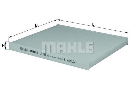 Повітряний фільтр салону Mahle Original LA832