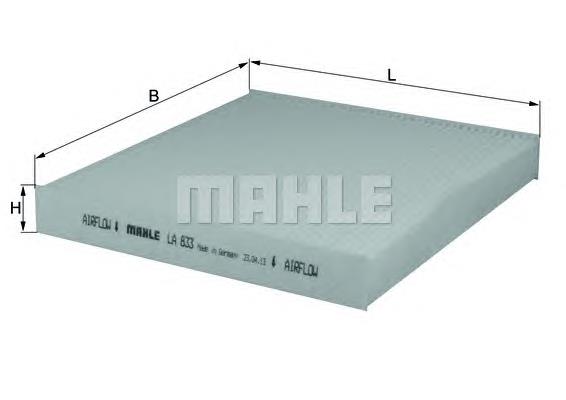 Купити LA833 Mahle Original Фільтр салону вугільний