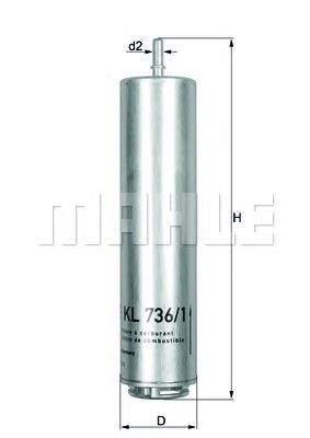 KL7361D Mahle Original Фільтр палива