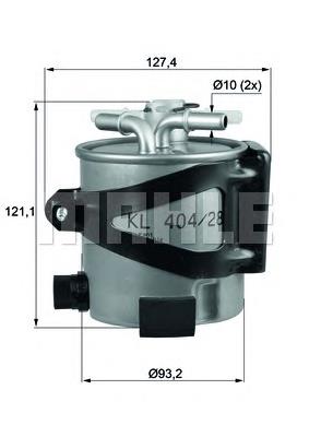 Фільтр паливний Mahle Original KLH4425