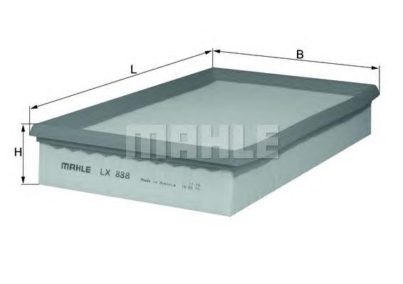 Елемент повітряного фільтра Mahle Original LX888 ціна, від 29.65 USD