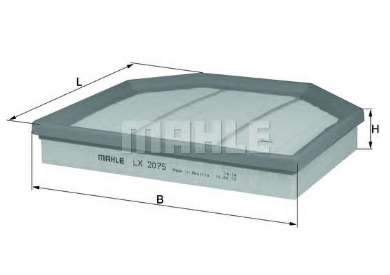 Фільтр повітряний Mahle Original LX2075