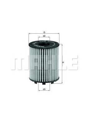 Масляний фільтр OX371D Mahle Original