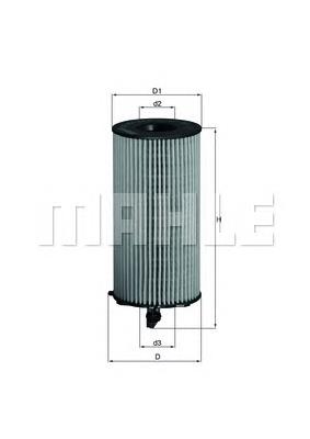 Масляний фільтр двигуна Mahle Original OX354D ціна, від 18.17 USD