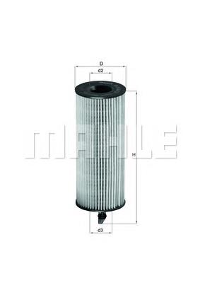 Масляний фільтр двигуна Mahle Original OX3614D ціна, від 11.22 USD