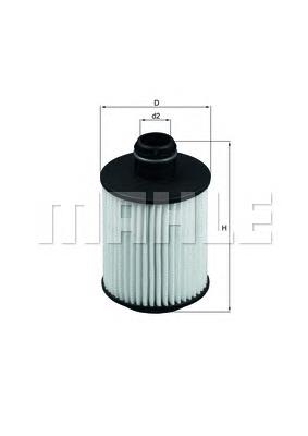 Масляний фільтр OX559D Mahle Original