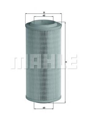 LX1595 Mahle Original Повітряний фільтр двигуна