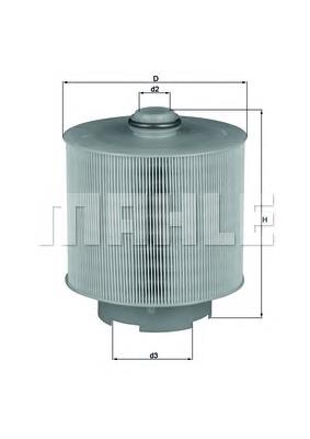 LX10062D Mahle Original Повітряний фільтр двигуна
