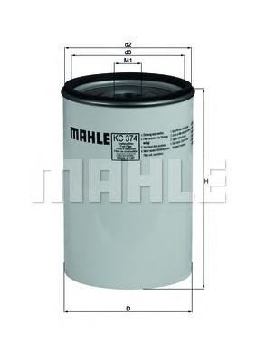 Паливний фільтр KC374D Mahle Original