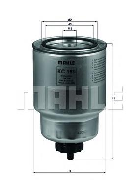 Фільтр тонкого очищення палива Mahle Original KC189 ціна, від 19.07 USD