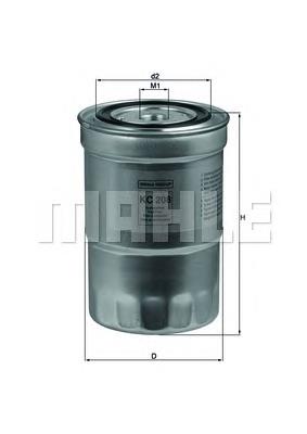 Фільтр тонкого очищення палива Mahle Original KC208 ціна, від 16.99 USD