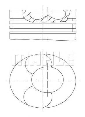 0282000 Mahle Original Поршень в зборі