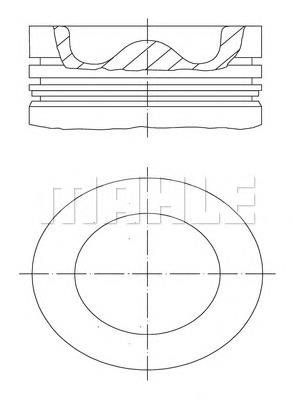 0099900 Mahle Original Поршень в зборі