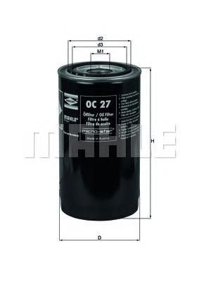Масляний фільтр OC27 Mahle Original