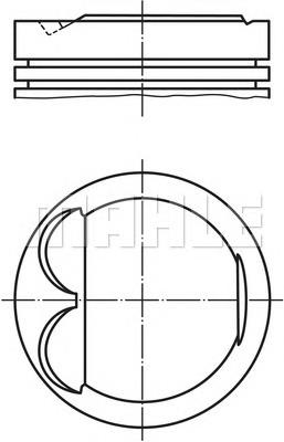 6077700 Mahle Original Поршня на 1 циліндр, STD