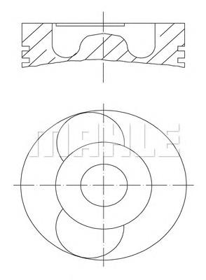 0402200 Mahle Original Поршень в зборі