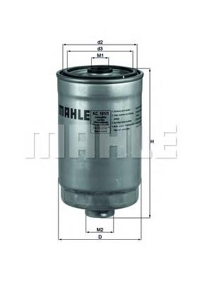 Паливний фільтр KC1011 Mahle Original