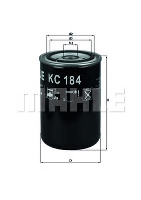 Купити KC184 Mahle Original Фільтр-відстійник палива грубої очистки