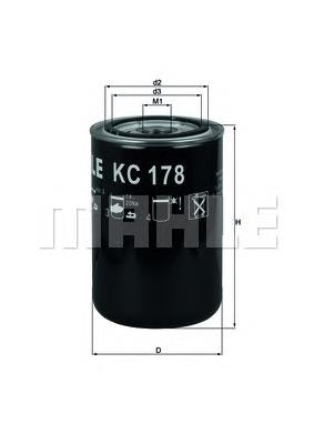 Паливний фільтр KC178 Mahle Original