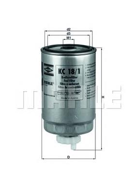 Паливний фільтр KC181 Mahle Original