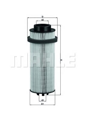 Паливний фільтр KX261D Mahle Original