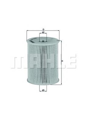 Паливний фільтр KX231D Mahle Original