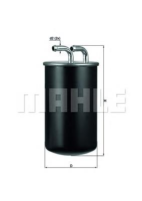 Фільтр паливний Mahle Original KL737